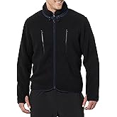 Amazon Essentials Mens Teddy Fleece Full-Zip Mock Neck Jacket with Chest Pockets