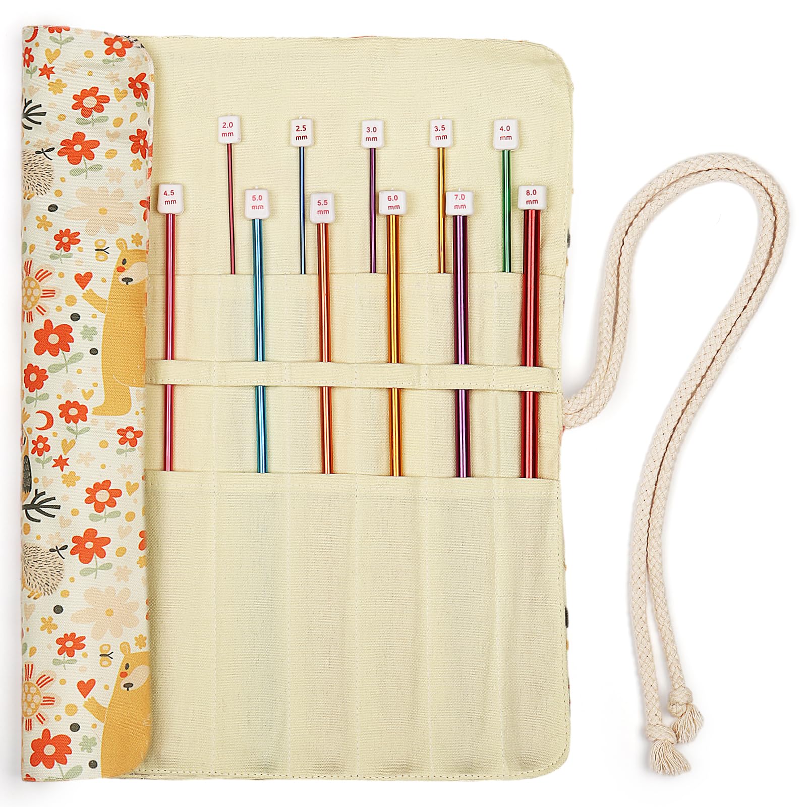 Coopay Tunisian Crochet Hook Set, Long Crochet Hooks for Beginners Adults, 11 PCS Metal Afghan Crochet Hooks with Case, For Learning Tunisian Crochet or Small Projects, Afghan Crochet Hooks Set