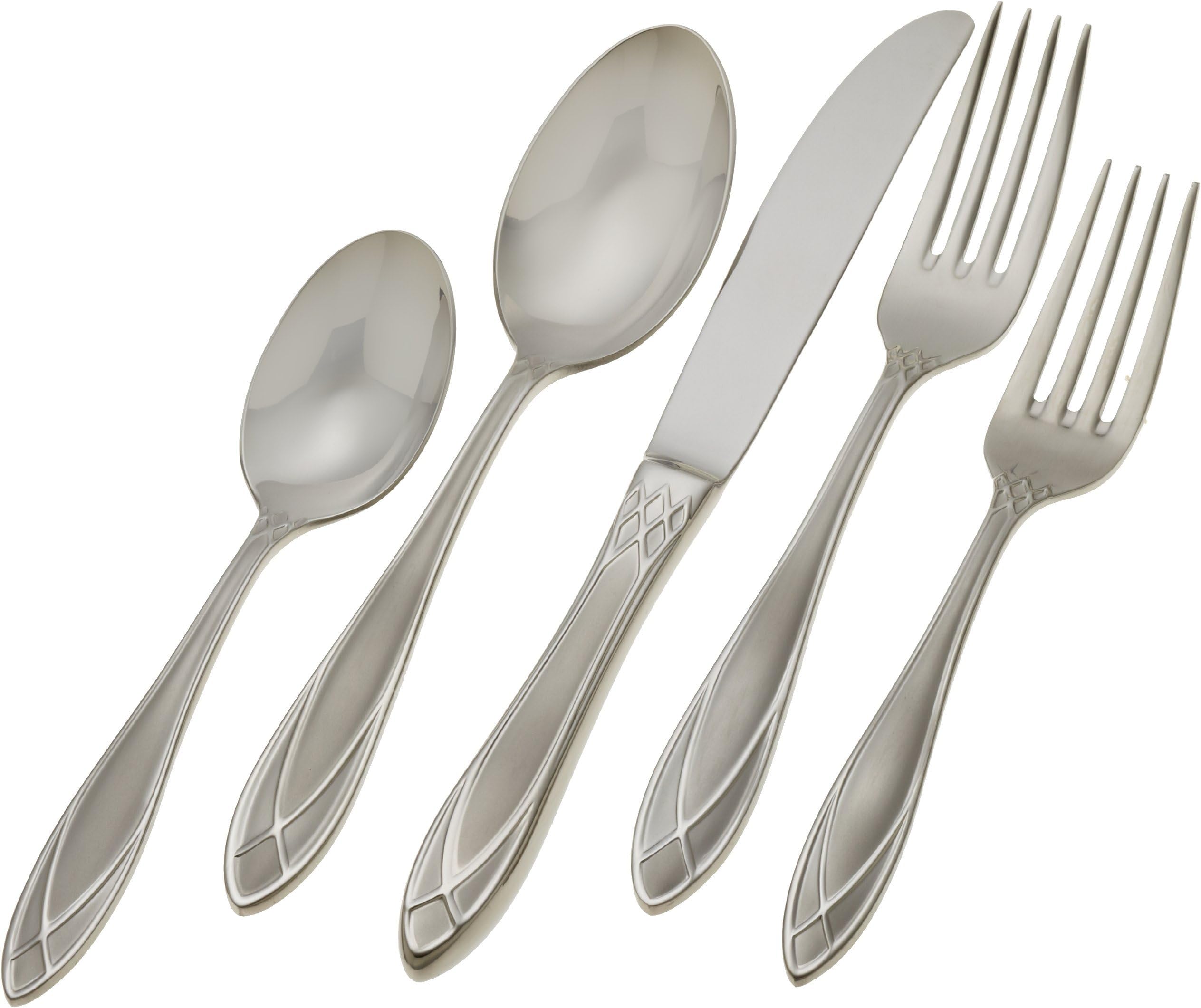 Yamazaki Alexandra Ice 20-Piece Flatware Set, Service for 4