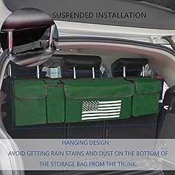 Trunk Organizer for Car,Unique US Flag Backseat Car