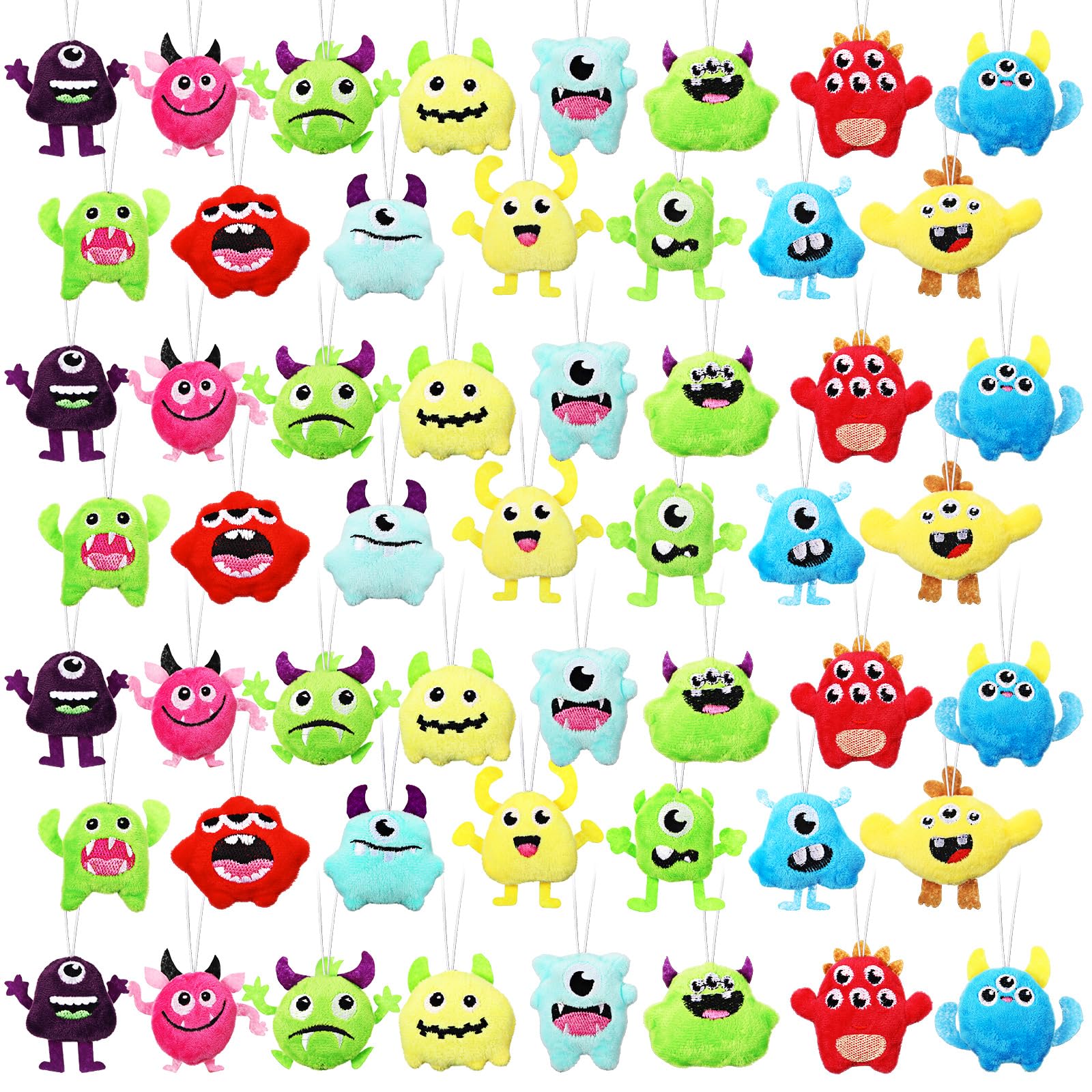 Photo 1 of ****Partial Set****Libima 60 Pcs Valentine Mini Plush Keychain Small Stuffed Devil Bulk Mini Stuffed Animals Keychains Set for Carnival Birthday Prizes Decoration Valentine gift