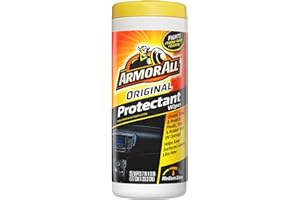 Armor All Original Protectant Wipes , Disposable Car Cleaning Wipes Renews and Revitalizes Automotive Interiors, 25 count