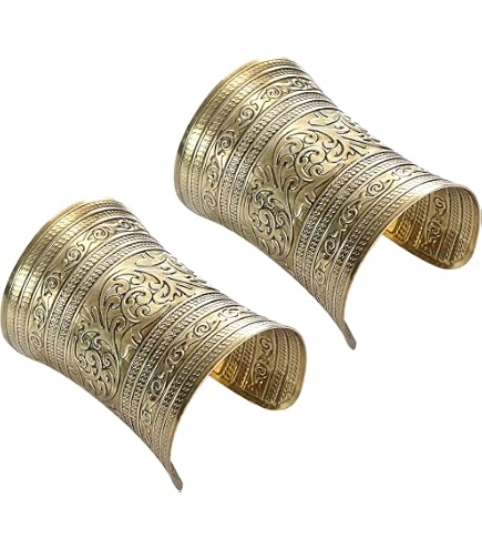 Amazon.com: Anju Jewelry Janya Collection Mixed Metal Cuff