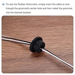 MECCANIXITY 4Pcs T Shape Rubber Grommet Mount Dia