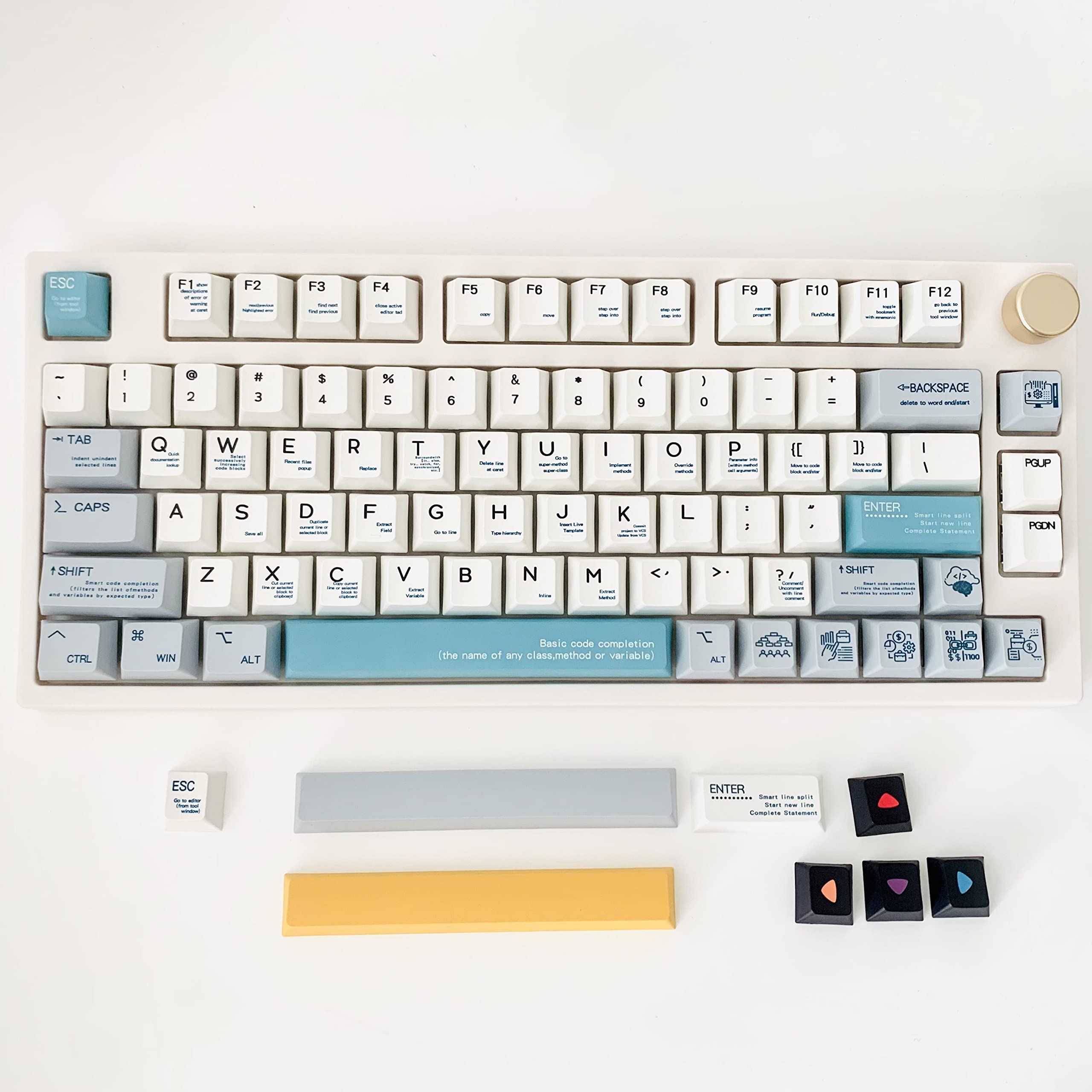 Mua ILYCHEEGAMI PBT Keycaps - Programmer Theme Keycaps Cherry Profile ...