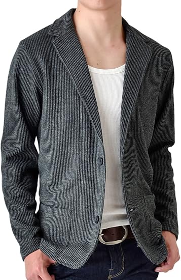 Amazon アローナ Arona ジャケット メンズ シャドーストライプテーラードジャケット ストレッチ ブレザー ゴルフ ゴルフウェア メンズ Yc コート ジャケット 通販
