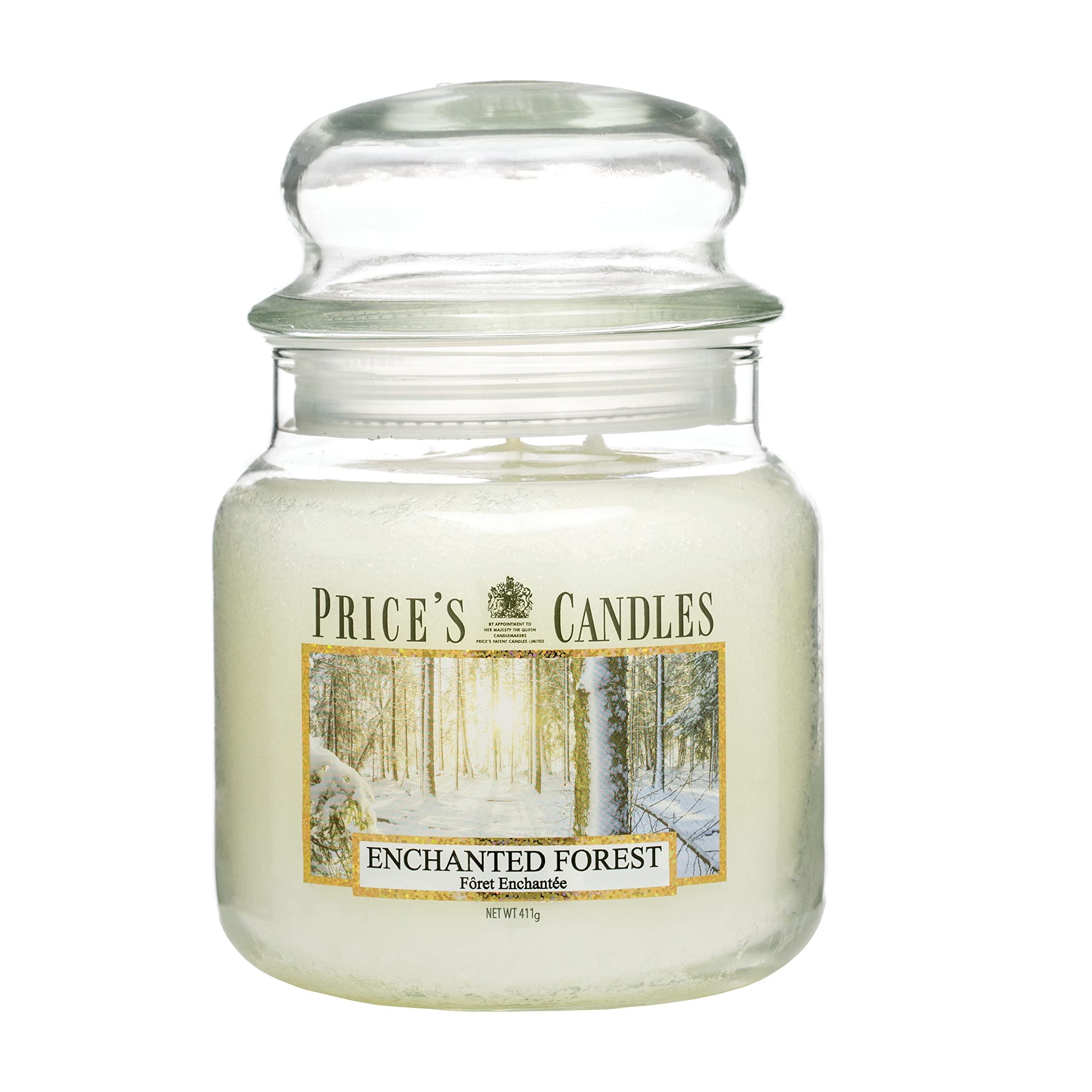 Price's - Enchanted Forest Medium Jar Candle - Fresh, Charming, Quality Fragrance - Long Lasting Scent - Up to 90 Hour Burn Time