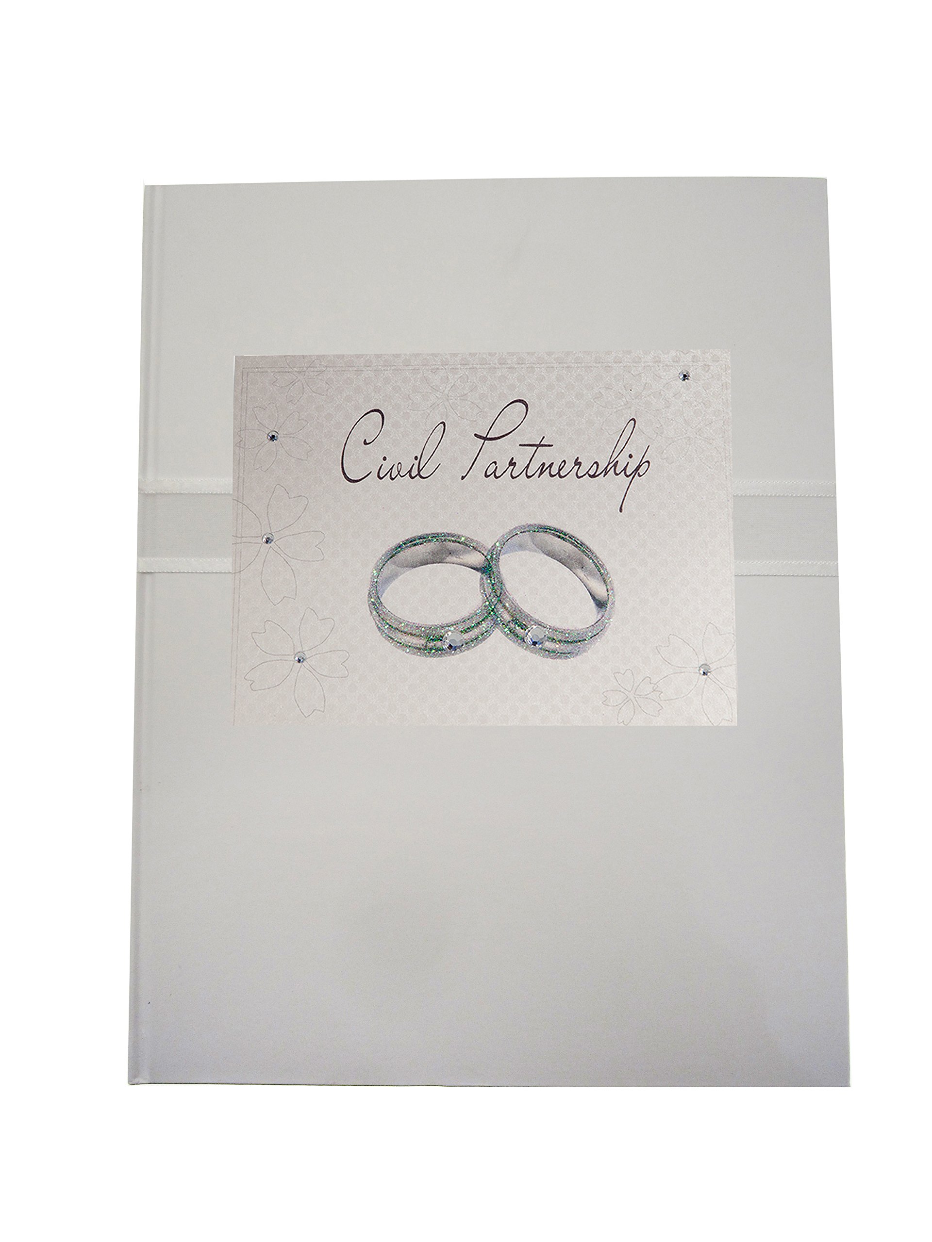White Cotton Cards Civil Partnership, Wedding Ring design Planner CP9
