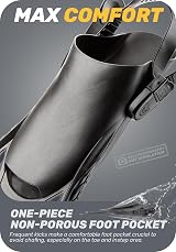 CAPAS Snorkel Fins Travel Size Short Adjustable Open Heel Grey S/M view 5