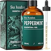SU JUABA Peppermint Oil for Hair, Diffuser, Aromatherapy, Air Freshener | for Air Freshening, Refreshing Minty Scent for DIY Projects &amp; Home - 118ml / 4.0 fl oz