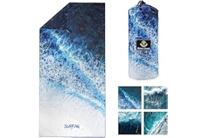 4Monster Microfiber Beach Towel Quick Dry,Super Absorbent Lightweight Travel Towel for Swimmers, Sand Free Camping Towel, Beach Towels for Pool,Swim,Water Sports,Yoga