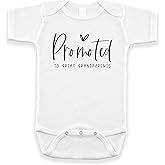 Pregnancy Announcement Gift for Great Grandparents, Promoted to Great Grandparents, Surprise New Baby Announce for Grandparents, Great Grandma Grandpa (0-3 month, White)