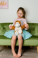 General Healthcare Cozy Creatures Monkey Microwaveable Plush Toy 30cm view 2