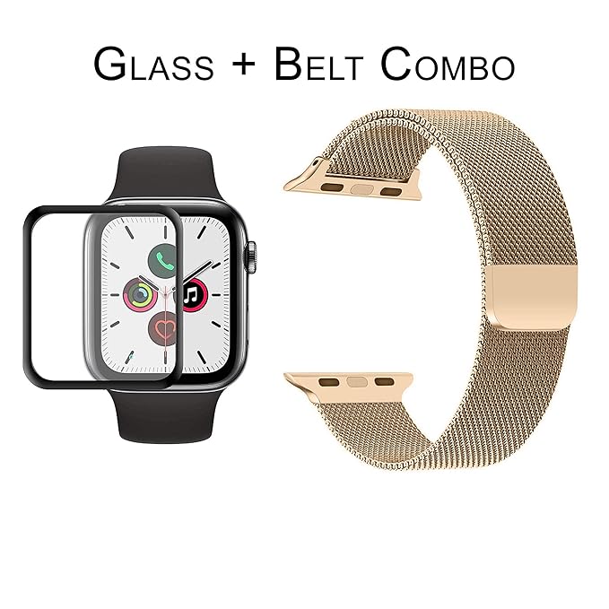 gold stainless steel milanese loop