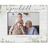 HUKINE Grandparents Picture Frames 5x7, Grandchildren Photo Frame, New Grandparent Gifts, Gifts for Grandparents,Grandma Grandpa Gift, First Grandchild Picture Frame