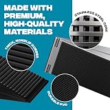 STRONGEST HOME Heavy Duty Door Stopper 3 in Adjustable Non-Slip Chrome view 5