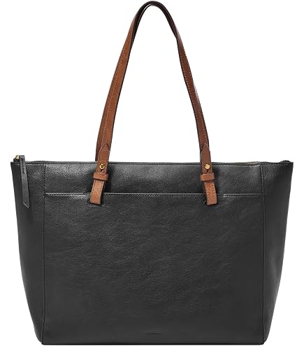 Fossil Women's Sydney Leather Tote Bag Purse Handbag, Black : Clothing, Shoes & Jewelry