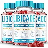 Libicade Gummies, Official Libicade Supplement Gummy for Men - Maximum Strength Performance, All Natural Support for Overall Health &amp; Wellness, Advanced Libi Cade Health Reviews (3 Pack)
