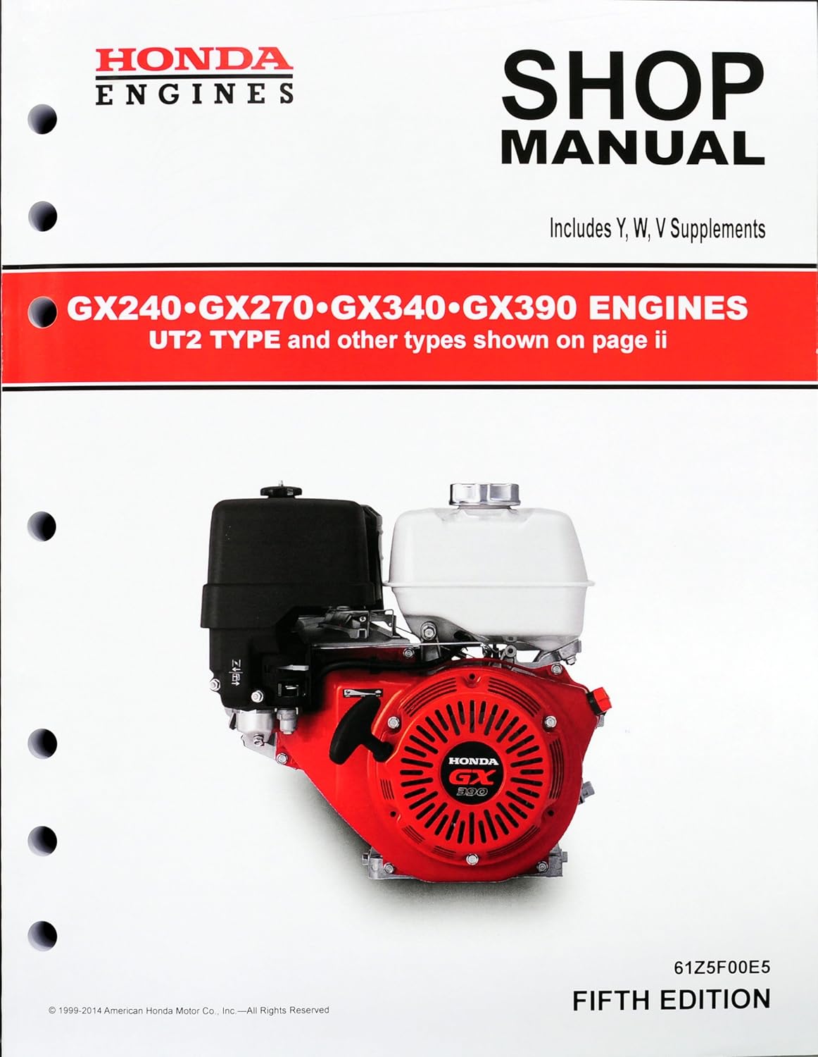 Honda GX240 GX270 GX340 GX390 UT2 Engine Service Repair Shop Manual:  Amazon.ca: Patio, Lawn & Garden