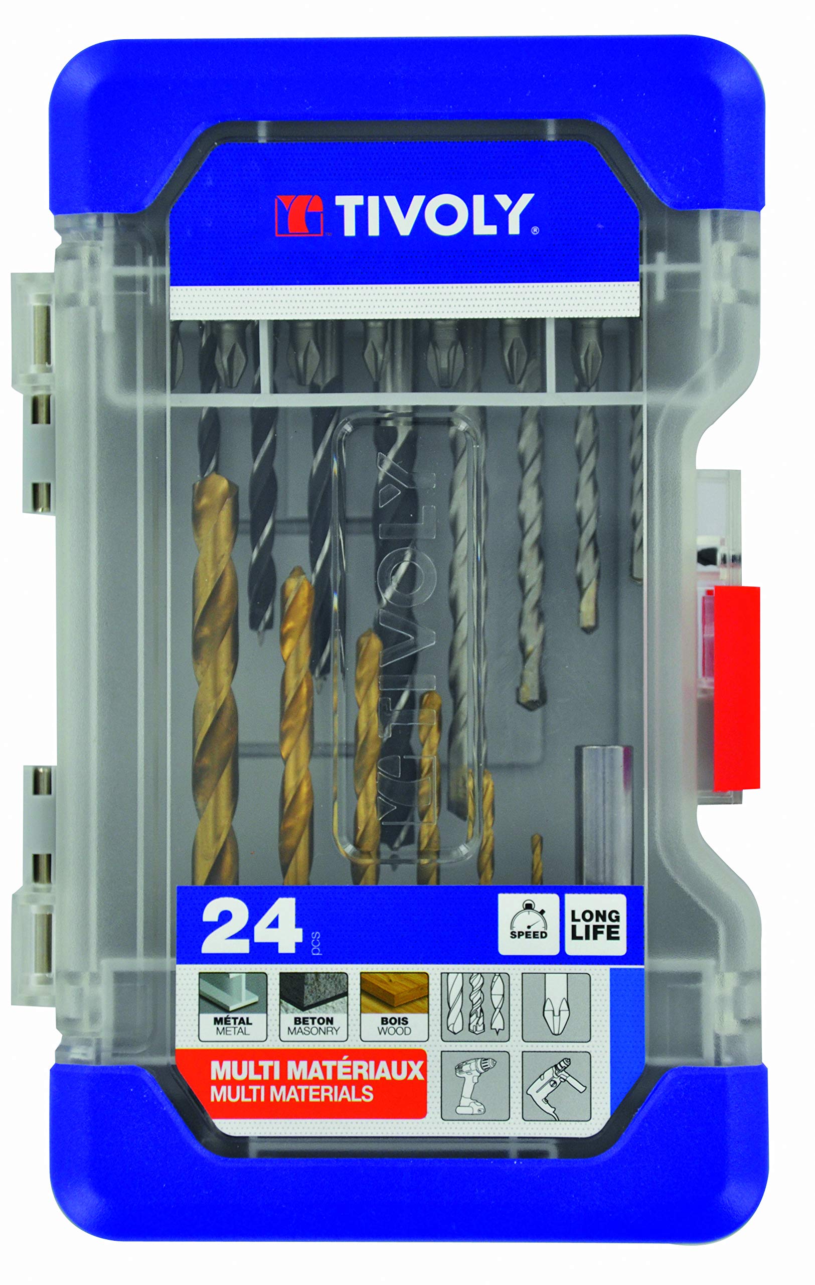 Tivoly 11901170047 T23 LED Case of Drill Bits, 23 Pieces