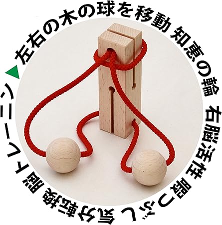 Amazon Co Jp リングリング 頭脳開発器 脳トレ 木のおもちゃ 木の知恵の輪 パズル 木育 おもちゃ