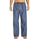 CYZ Mens 100% Cotton Pajama Pants Sleep Lounge Pajamas for Men Woven pj Pants