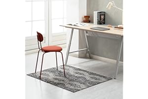 Anji Mountain Rug'd Chairmat Carpet Desk Mat-Jacquard Woven Top, Anti-Slip Backing for Low Pile Carpets & Hard Surfaces - Essential Office Chair Desk Accessories Floor Chair mats, Smiljan (36 x 48)