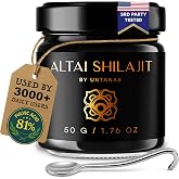 Altai Shilajit Resin - 50g Pure Shilajit - Gold Grade Shilajit - 6 Month Supply - for Vitality &amp; Mental Clarity - Authentic Extraction Method - Fulvic Acid + Humic Minerals