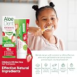 Aloe Dent Children's Aloe Vera Toothpaste Fluoride Free Strawberry 50 ml view 3