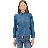 Madewell Women's Puff Sleeve Denim Shirt in Petersburg Wash