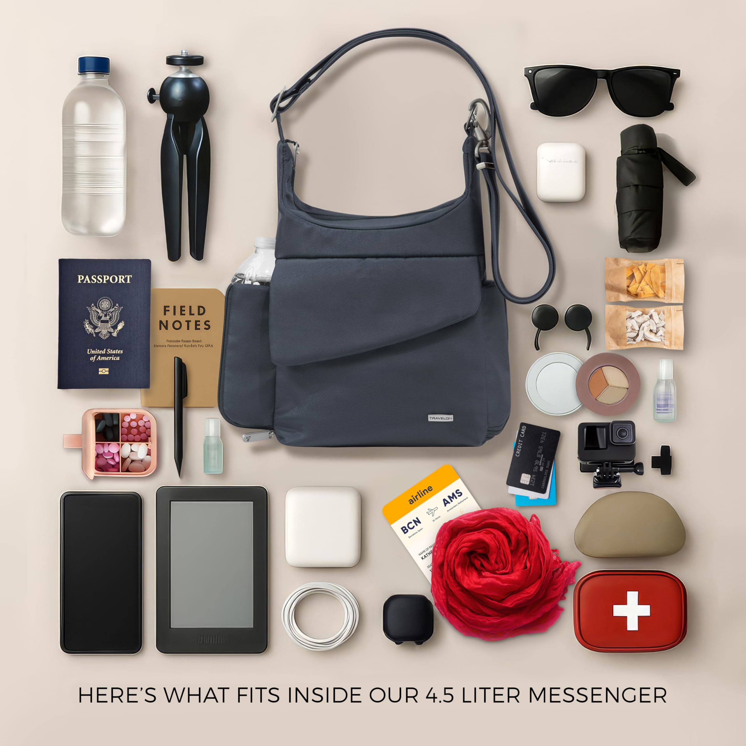 Travelon Anti-Theft Classic Messenger Bag