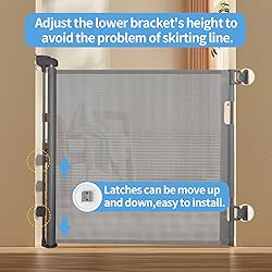 Veraste Retractable Baby Gate,Mesh Baby Gate or
