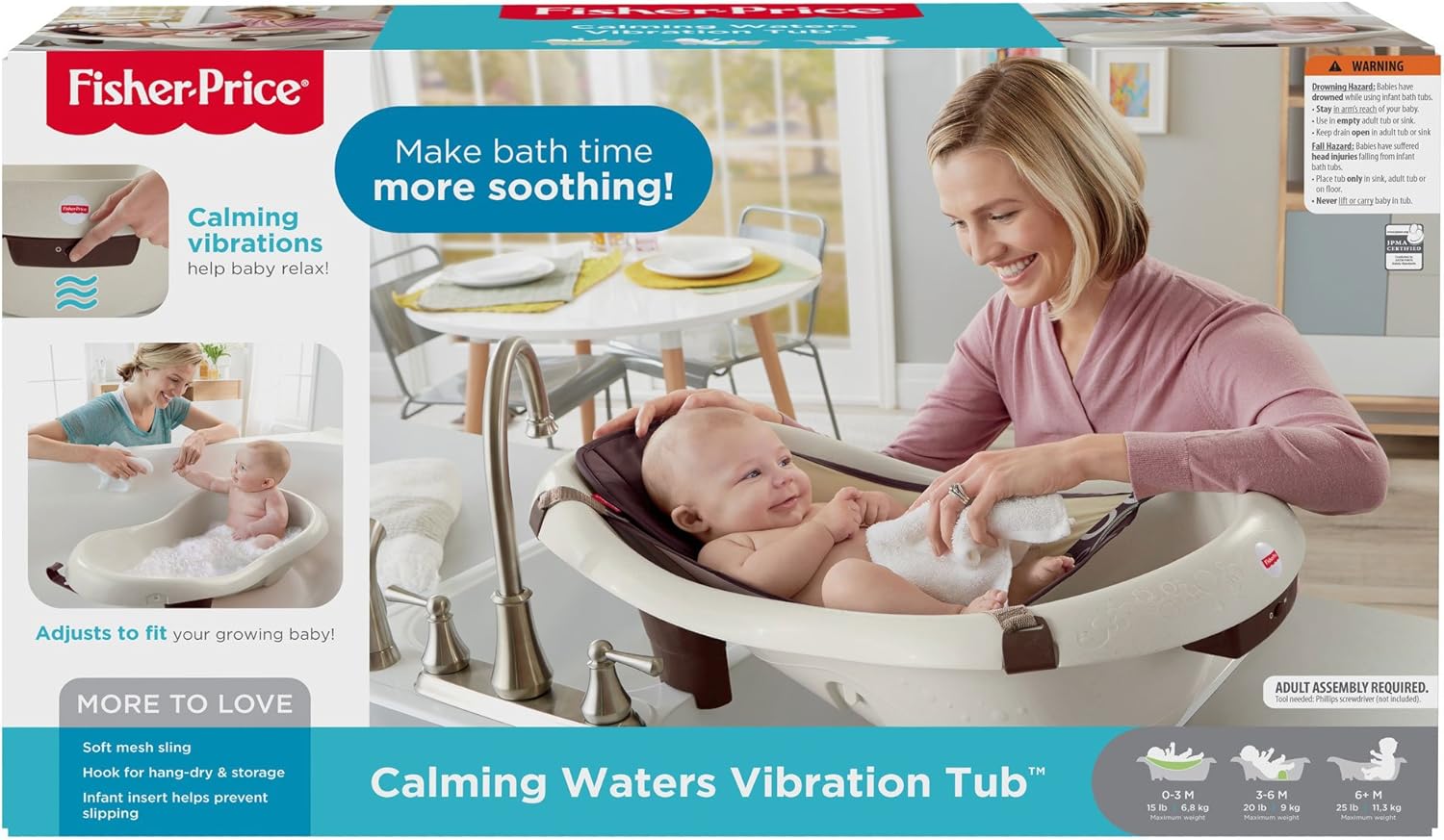 fisher price calming vibrations bathtub