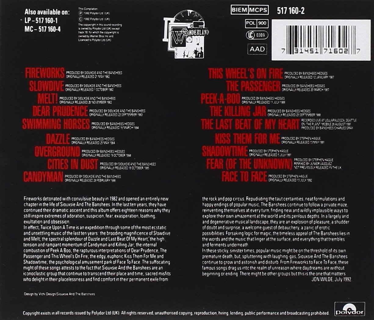 Twice Upon A Time Singles 92 Buy Online