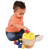 Shape Sorter Bucket &ndash; 12-Piece Toddler Math &amp; Fine Motor Skills Toy, Special Needs-Friendly Sorting and Matching Activity