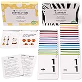 Think Tank Scholar Addition and Subtraction Flash Cards - 150 Facts 1-12 - Sub Facts 1-15 - Award Winning Math Games - Learn Add & Subtract - Kids Ages 4-8 in Kindergarten, 1st, 2nd, 3rd, 4th Grade