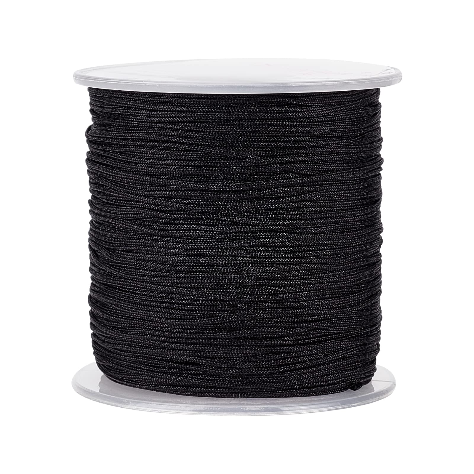 PH PandaHall about 109 Yards(100m) 1mm Nylon Hand Knitting Cord String Beading Thread for DIY Necklace, Bracelet, Craft, Jewellery Making, Black