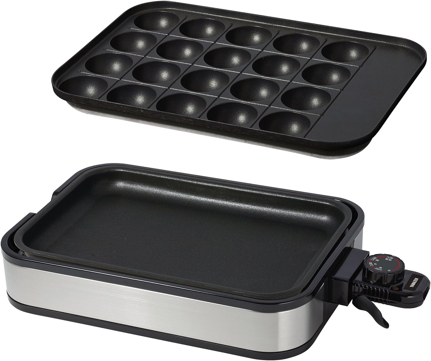 山善 着脱式ホットプレートたこ焼きプレート