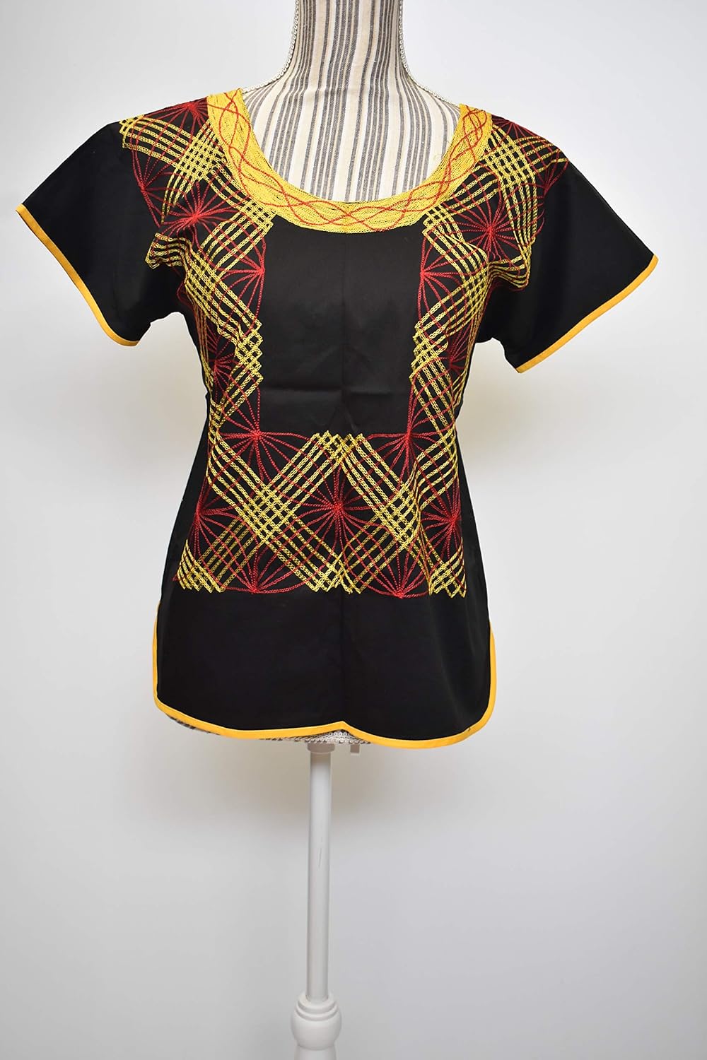 Huipil del istmo de tehuantepec, blusa artesanal de oaxaca, tehuana, blusa de mujer artesanal: Amazon.com.mx: Handmade