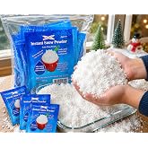 Science Gone Fun Instant Snow Powder - 30 Pack - Makes 60+ Cups Artificial Fake Snow for Holiday Decor, Sensory Play, Slime &amp; Kids Crafts - Fluffy &amp; Safe