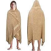 COTTON CRAFT Hooded Hotel Towel – Oversized Extra Large 40 x 80 - Heavyweight 700 GSM Towel with Hood for Adults - 100% Cotton Ringspun Terry Pool Beach Bath Sheet Wrap - Soft Plush Absorbent – Linen