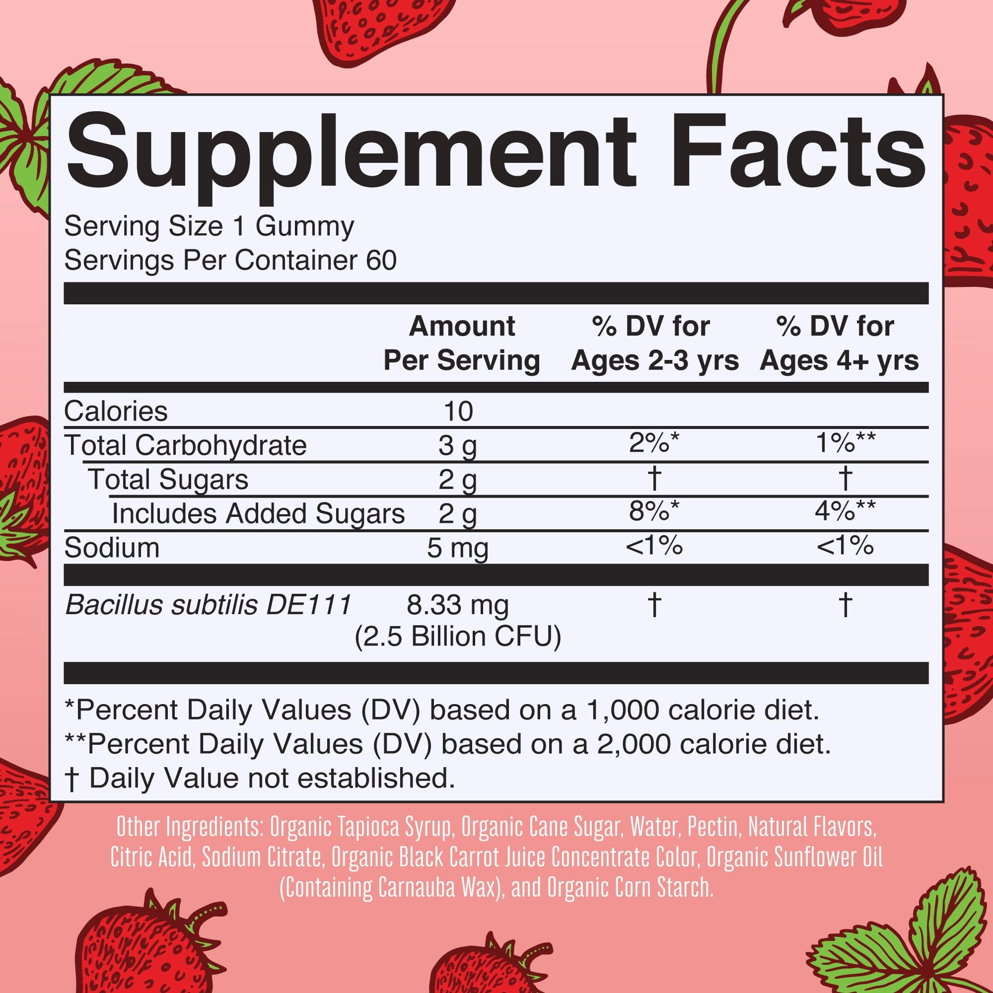 MaryRuth Organics Multivitamin and Probiotic Gummies (Strawberry) for Kids | Clean Label Project Verified® | Vitamins for Gut Health, Immunity, & Overall Wellness | Vegan, Non-GMO, Gluten Free