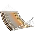 Patio Watcher 13 FT Quick Dry Textilene Hammock - Outdoor Double Hammock - Heavy Duty for Outside - 450 lbs Capacity - Coffee