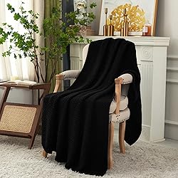 Longhui bedding Chunky Cable Knit Throw Blanket