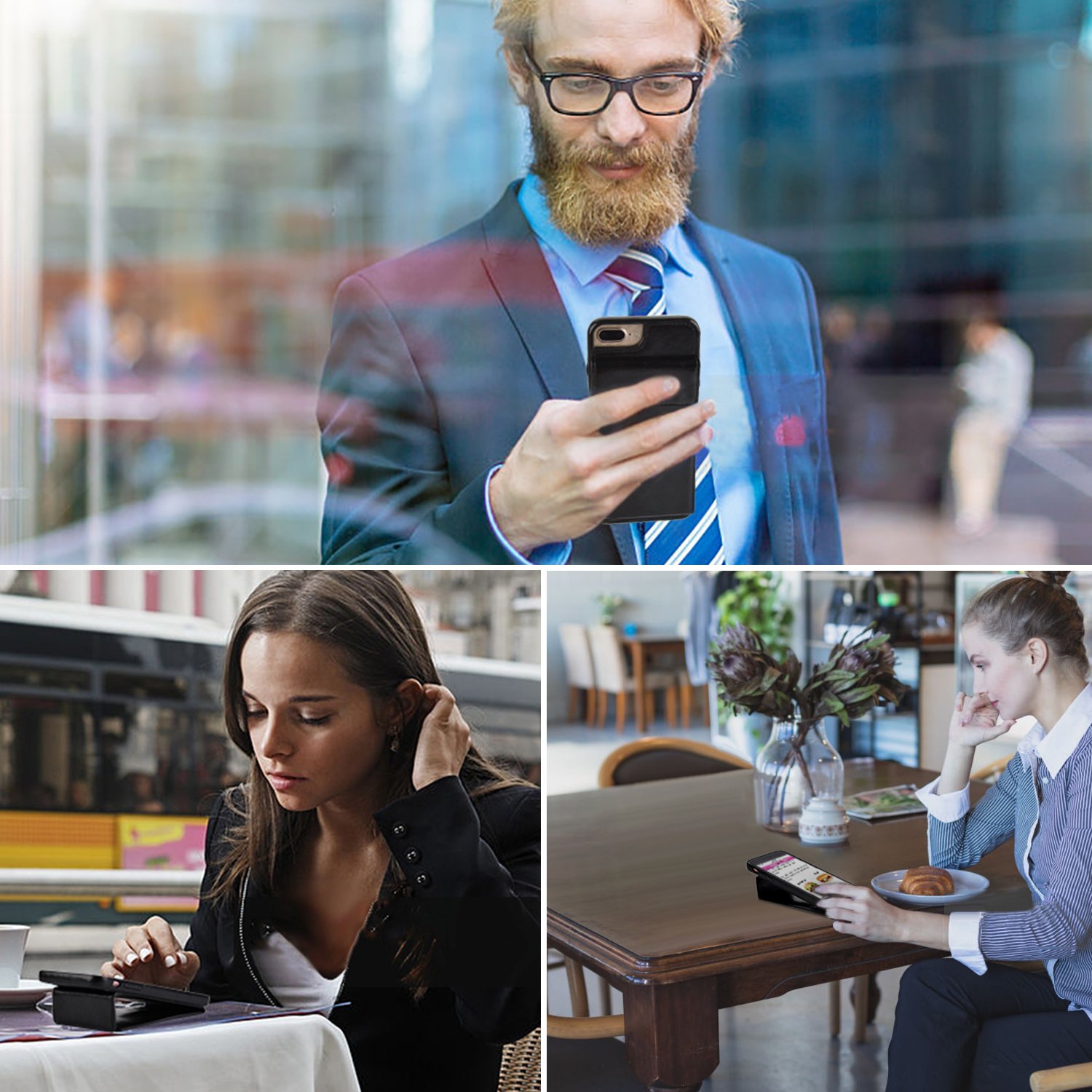 bangcool IPhone 8 Plus Wallet Case IPhone 7 Plus Case with Wallet Credit Card Holder Slim Shockproof Flip Case Cover for IPhone 7 Plus/8 Plus