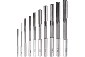 uxcell Chucking Reamer Set Lathe Machine Reamer Straight Flute Milling Cutter High Speed Steel H8 Tolerance (3mm 4mm 5mm 6mm 