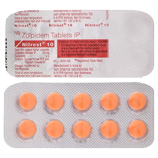 Zolpidem tartrate 10 mg yellow