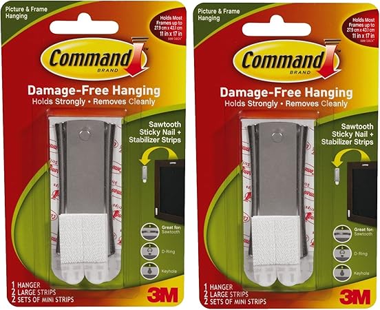 Command Sticky Nail Sawtooth Hanger, 5 