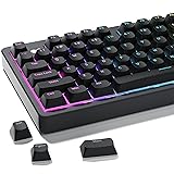 GMKWTL XVX Shine Through Keycaps, Black Semi