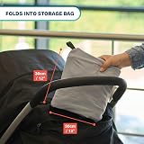 Bramble Large Stroller Bag Cover for Airplane Grey 116x53x34cm view 6